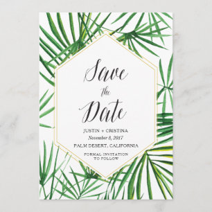 Save The Date Économies de palmette la date