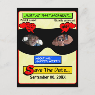 Save The Date Économies de super héros la date