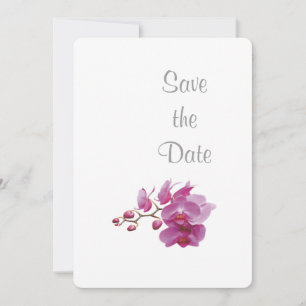 Save The Date Économies de thème de jour du mariage d'orchidée