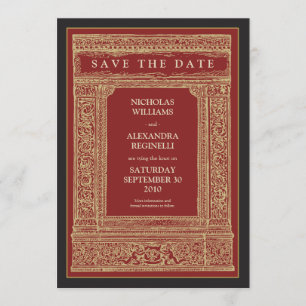 Save The Date Économies gravées par cru de vue la date