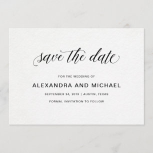 Save The Date Économies les épousant élégantes de la typographie