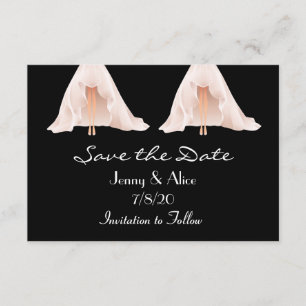 Save The Date Économies lesbiennes gaies de photo la date