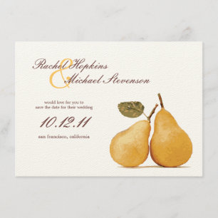 Save The Date Économies parfaites vintages de mariage de paires