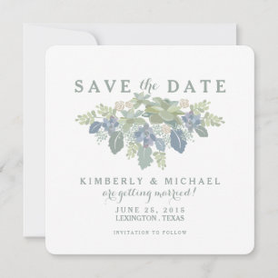 Save The Date Économies succulentes de photo de mariage de