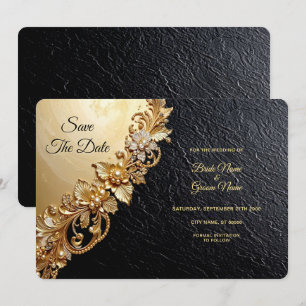 Save The Date Économisez à la date avec des embellissements flor