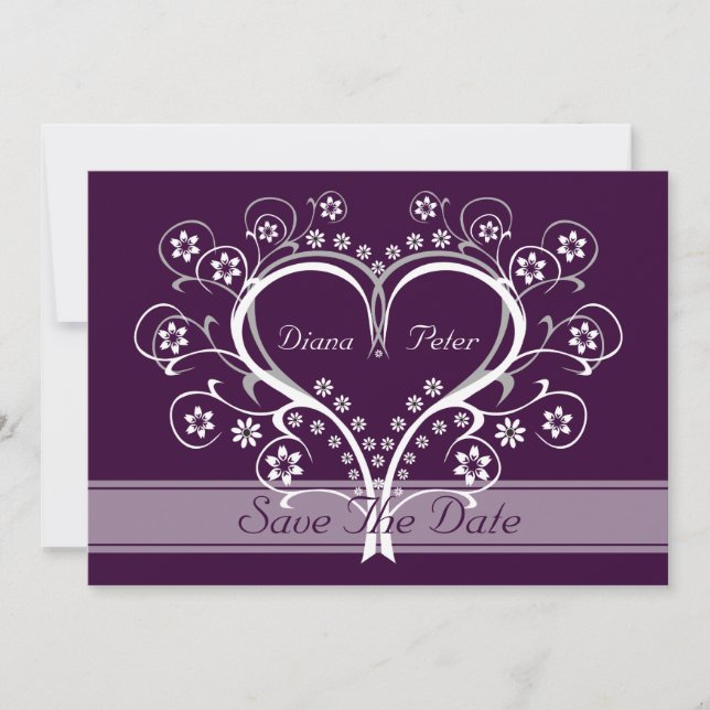 Save The Date Écouter Mon Coeur Enregistrer La Date Annonces (Devant)