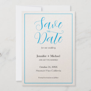 Save The Date Écriture calligraphique minimaliste de mariage
