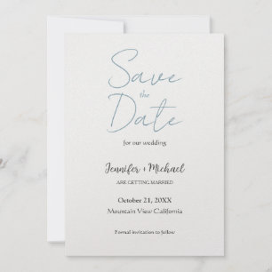 Save The Date Écriture calligraphique minimaliste pour mariage
