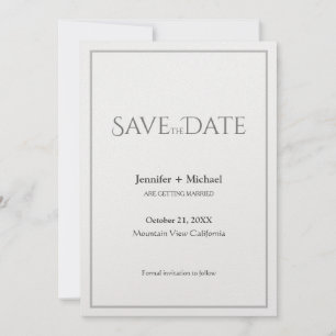 Save The Date Écriture de calligraphie minimaliste de mariage