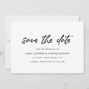 Save The Date Écriture manuscrite minimaliste moderne