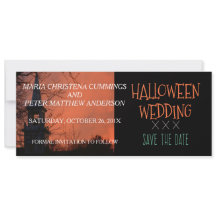 Église éffrayante Mariage d'Halloween Enregistrer 