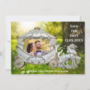 Save the Date - Ehepaar bei der Beförderung - Foto Einladung