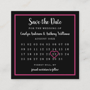 Save the Date eines beliebigen Foto-Kalenders Begleitkarte
