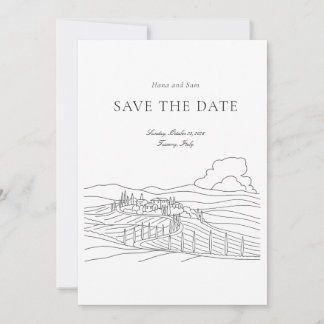 Save the Date einfache Hochzeit