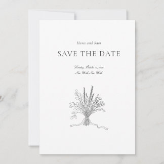 Save the Date einfache Hochzeit