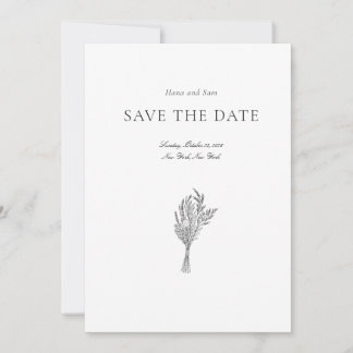 Save the Date einfache Hochzeit