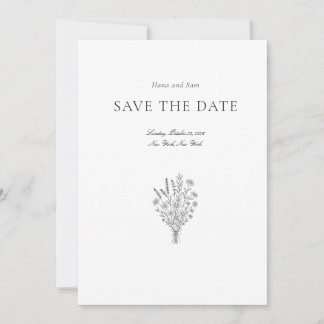 Save the Date einfache Hochzeit