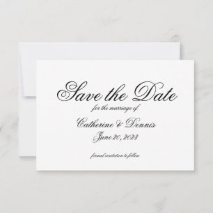 Save the Date Einfaches Skript - Lässige Aufnahme