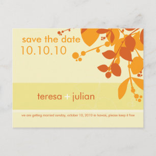 SAVE THE DATE: Eingeborene Postkarte