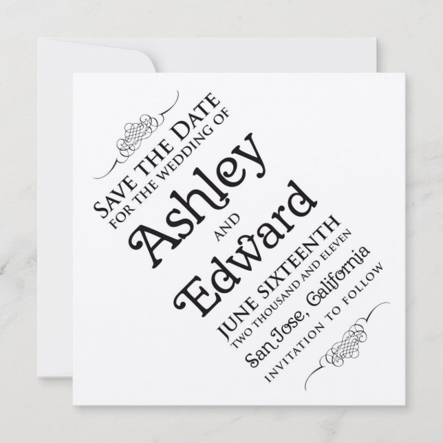 Save the Date einladend (Vorderseite)