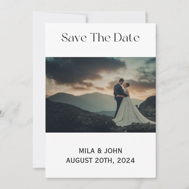 SAVE THE DATE EINLADENKARTE EINLADUNG (Vorderseite)