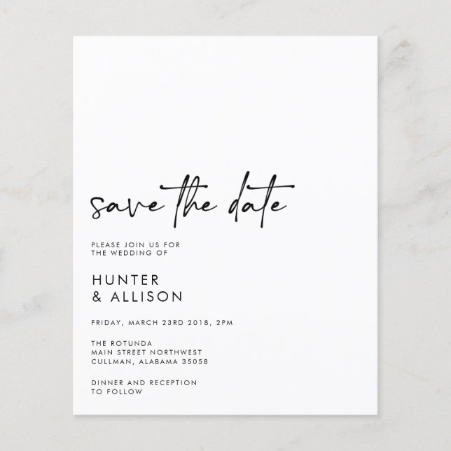 Save the Date Einladung (Vorderseite)