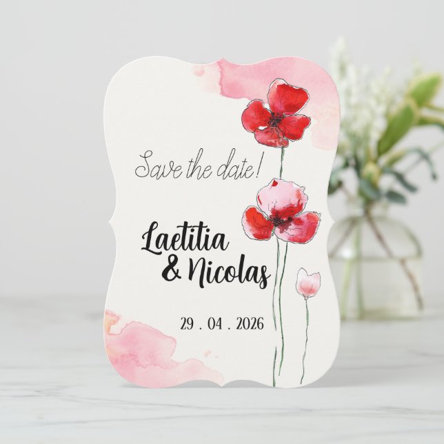 Save the Date Einladung (Stehend Vorderseite)