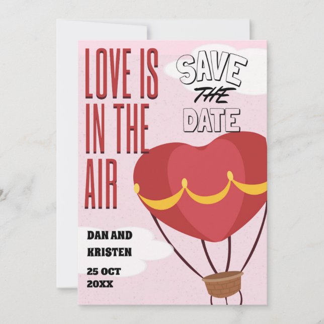 Save The Date Einladung (Vorderseite)