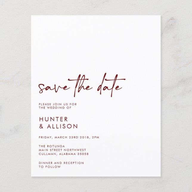 Save the Date Einladung (Vorderseite)
