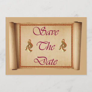 Save The Date Einladung Scroll Ankündigung