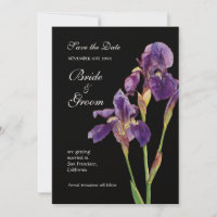 Save the Date - Einladung von Elegant Iris Monogra