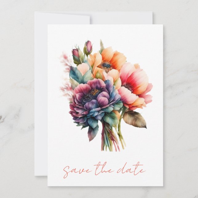 Save the Date Einladung zur Hochzeit. Die Ehe lädt (Vorderseite)