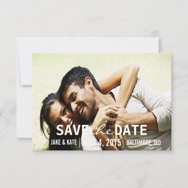 Save the Date/Einladung zur Hochzeit | Wir Save The Date (Vorderseite)