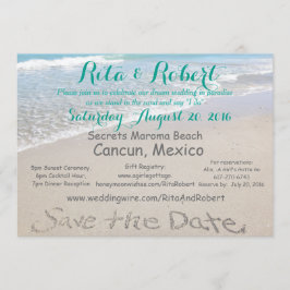 Save The Date | Einladungskarte für Beach Wedding