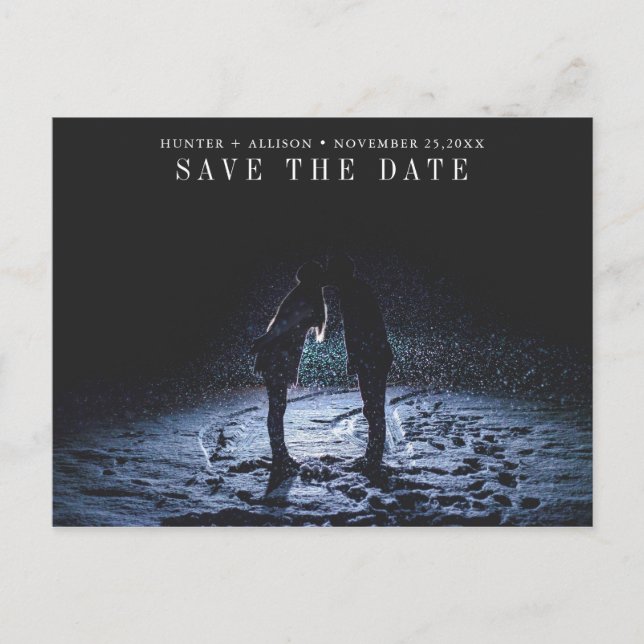 Save the Date Einladungspostkarte (Vorderseite)