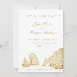 Save The Date El Arco Cabo San Lucas Arch Weddining