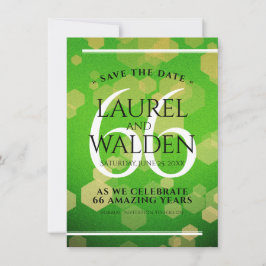 Save The Date Élégant 66ème anniversaire de Mariage Titanite