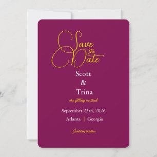 Save The Date Elegant Couple Fotograf