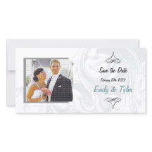 Élégant défiler mariage Enregistrer la date Photoc