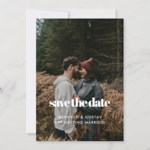 Save The Date Elégant et chic photo de crème