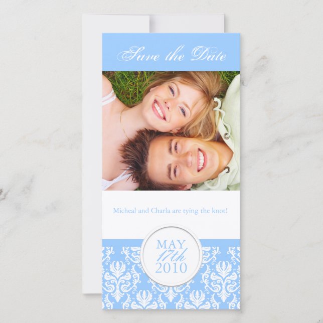 Save The Date Élégant été Enregistrer la date Photocard (Devant)