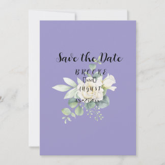 Save The Date Élégant eucalyptus botanique Mariage d'été