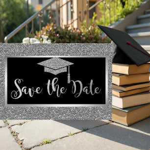 Save The Date Élégant faire part de remise des diplômes à paille