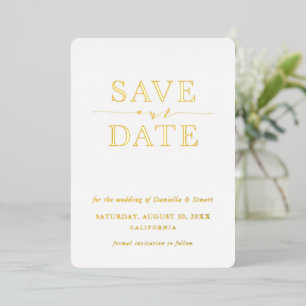 SAVE THE DATE elegant Folieneinladung