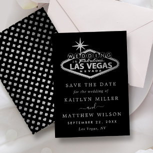 Save The Date Elégant Las Vegas Destination Mariage