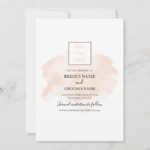 Save The Date Elégant Mariage aquarelle