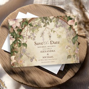 Save The Date Élégant Mariage Art Nouveau