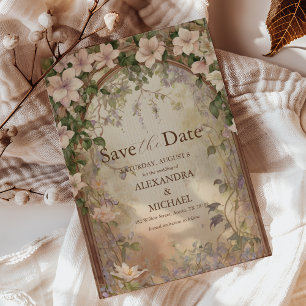 Save The Date Élégant Mariage Art Nouveau