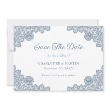 Elégant Mariage de dentelle bleu bleu-bleu