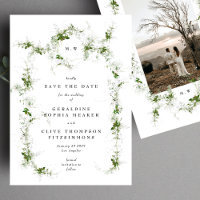 Élégant Mariage de monogramme de couronne Eucalypt